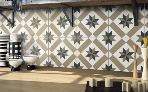 DF204 lifestyle image - Cerdomus Tile Studio Quality Tiles - February 4, 2023 200x200 Star Beige/Navy Matt P2 DF204