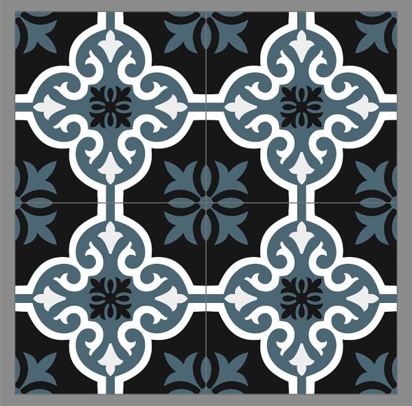 DF215 - Cerdomus Tile Studio Quality Tiles - February 4, 2023 200x200 Marrakesh Cobalt Blue Matt P2 DF215