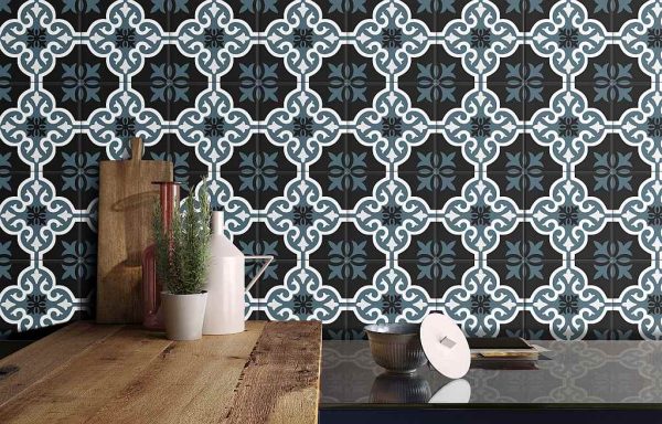 DF215 lifestyle - Cerdomus Tile Studio Quality Tiles - February 4, 2023 200x200 Marrakesh Cobalt Blue Matt P2 DF215