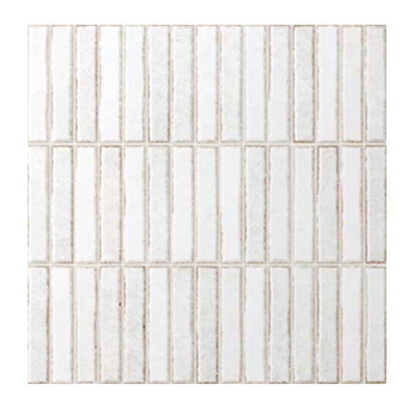 H7Y3A 117 - Cerdomus Tile Studio Quality Tiles - June 30, 2023 14x100 Riva Kit Kat Powder White Satin Matt Finger H7Y3A-117