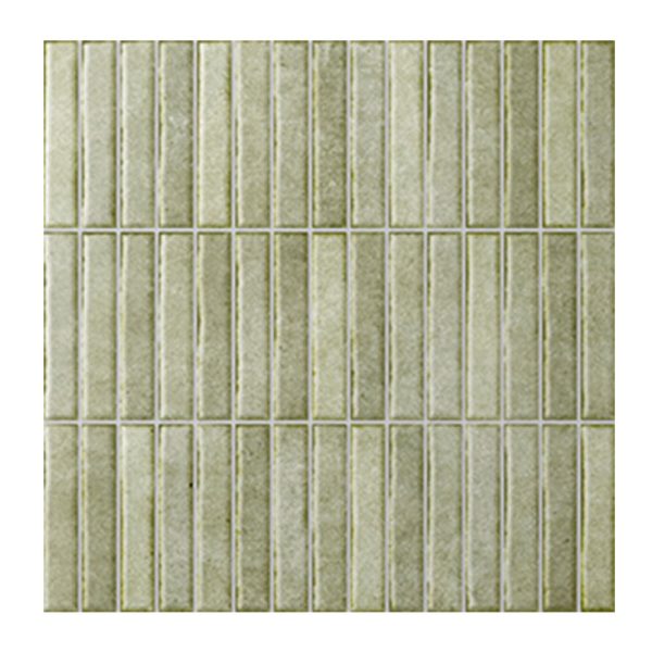 H8E3A 117 - Cerdomus Tile Studio Quality Tiles - July 4, 2023 14x100 Riva Kit Kat Artichoke Green Satin Matt Finger H8E3A-117