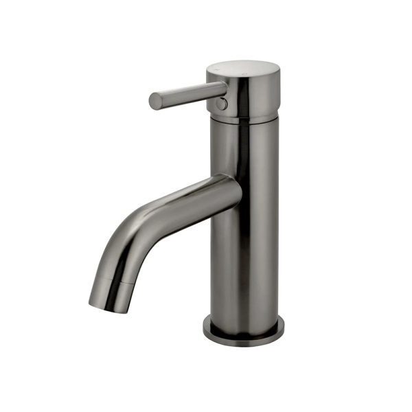 MB03 PVDGM - Cerdomus Tile Studio Quality Tiles - October 18, 2022 Round Basin Mixer Curved - Shadow MB03-PVDGM