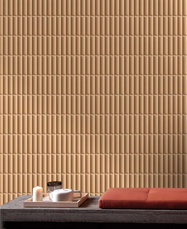 Pequeno TED Clay Lifestyle - Cerdomus Tile Studio Quality Tiles - January 25, 2023 50x200 Peg Terracotta Clay Curve Satin 130-50X200CURCL