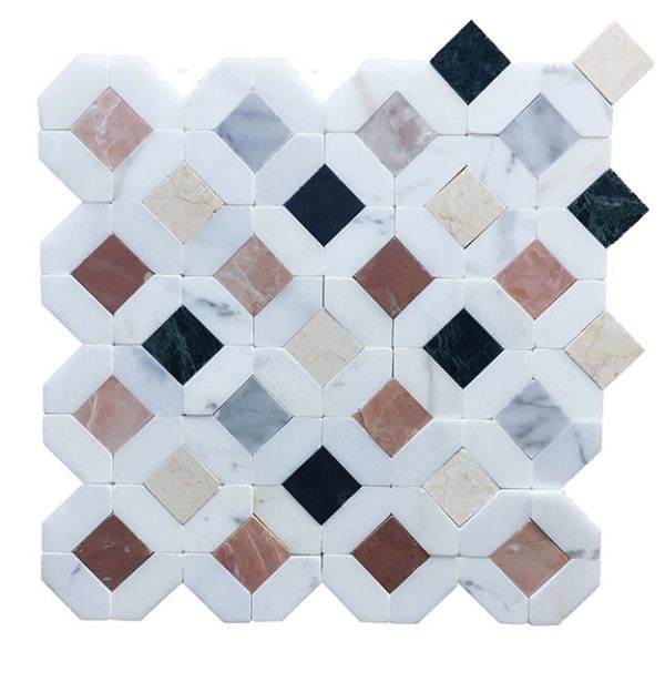 Renaissance Mosaic - Cerdomus Tile Studio Quality Tiles - September 20, 2023 309x309 Coloured Diamond Marble Mosaic RENAISS-MOSAIC